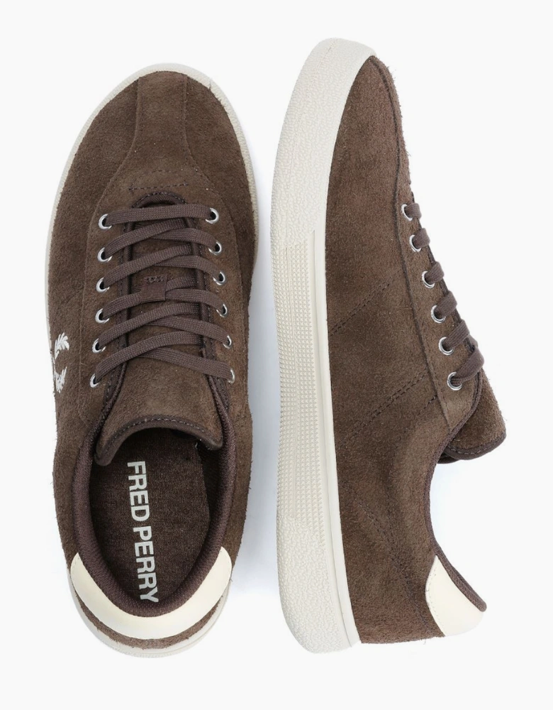 Fred Perry Tennis Shoe Suede Men's Tobacco/Ice Cream Trainers