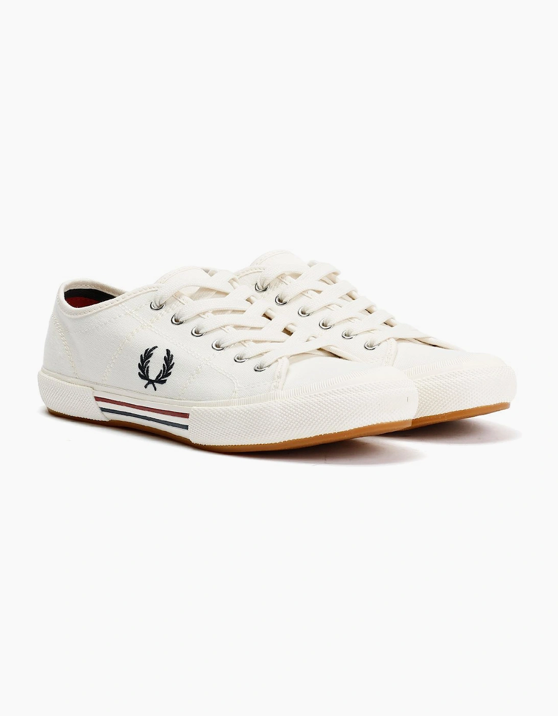 Fred Perry B708 Vintage Tennis Canvas Men's White Trainers