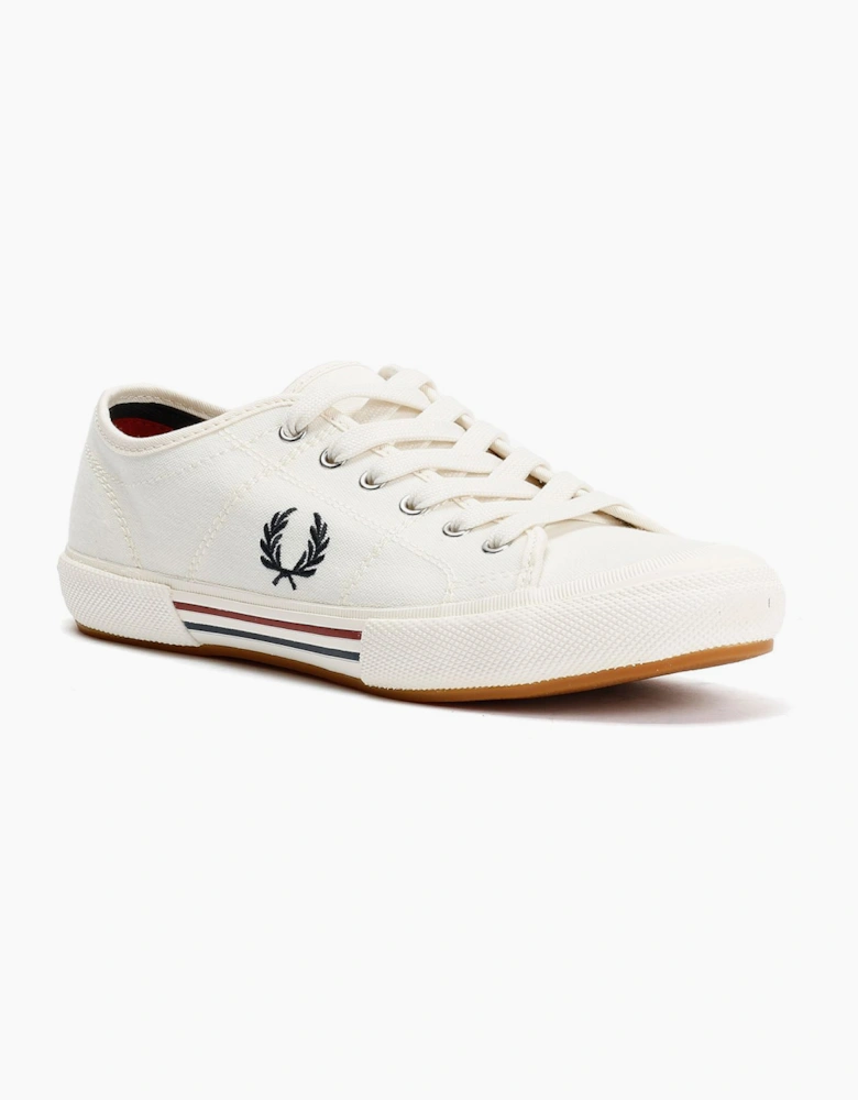Fred Perry B708 Vintage Tennis Canvas Men's White Trainers