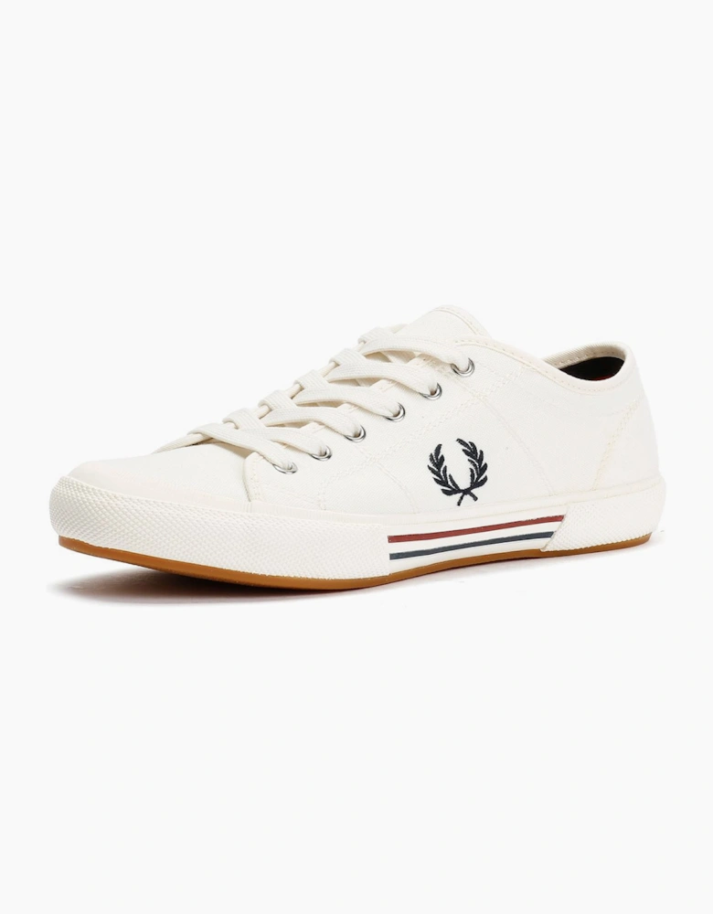 Fred Perry B708 Vintage Tennis Canvas Men's White Trainers