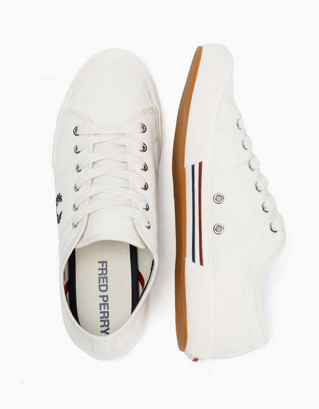 Fred Perry B708 Vintage Tennis Canvas Men's White Trainers