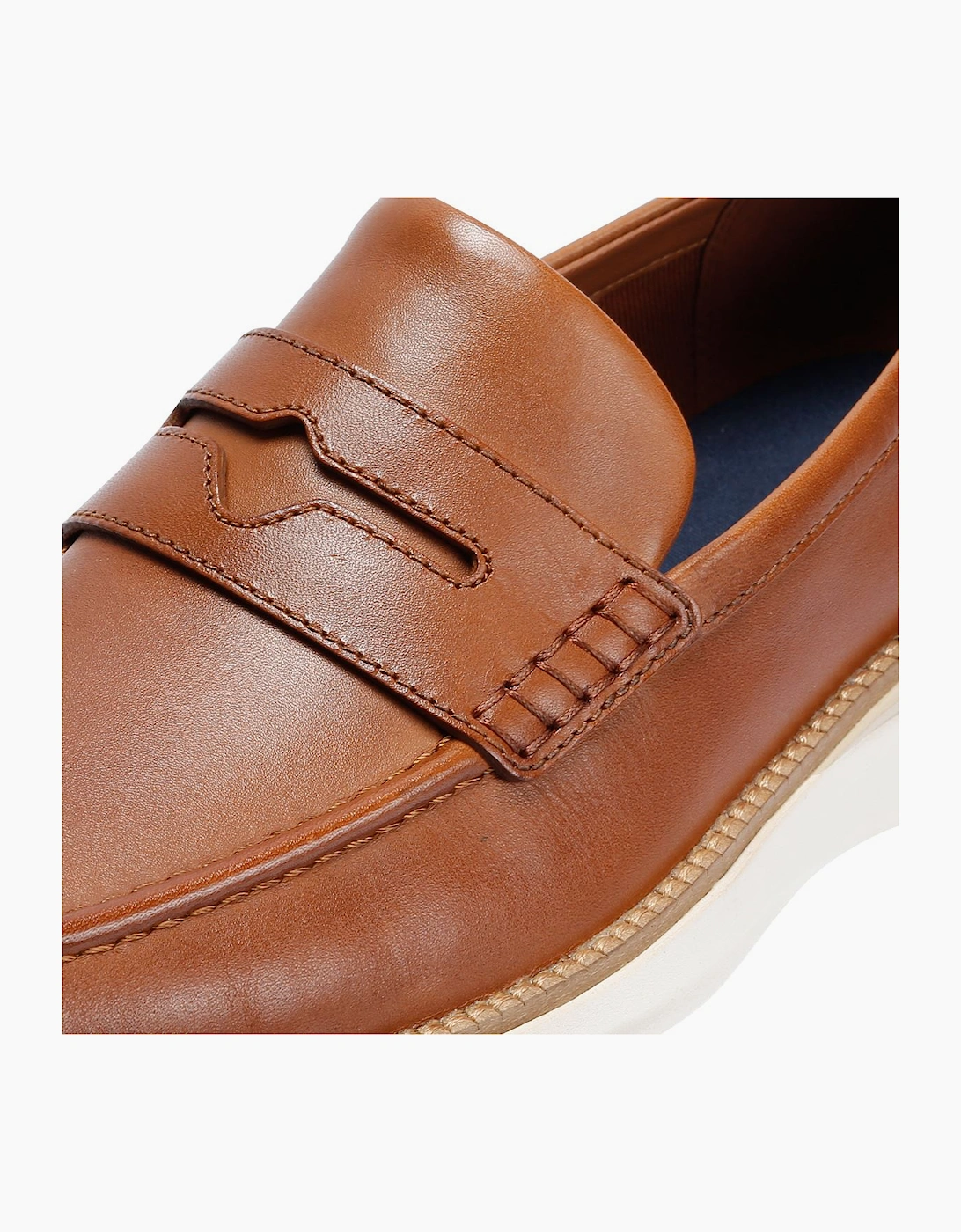 Cole Haan ØriginalGrand Horizon Leather Men's Tan Penny Loafers
