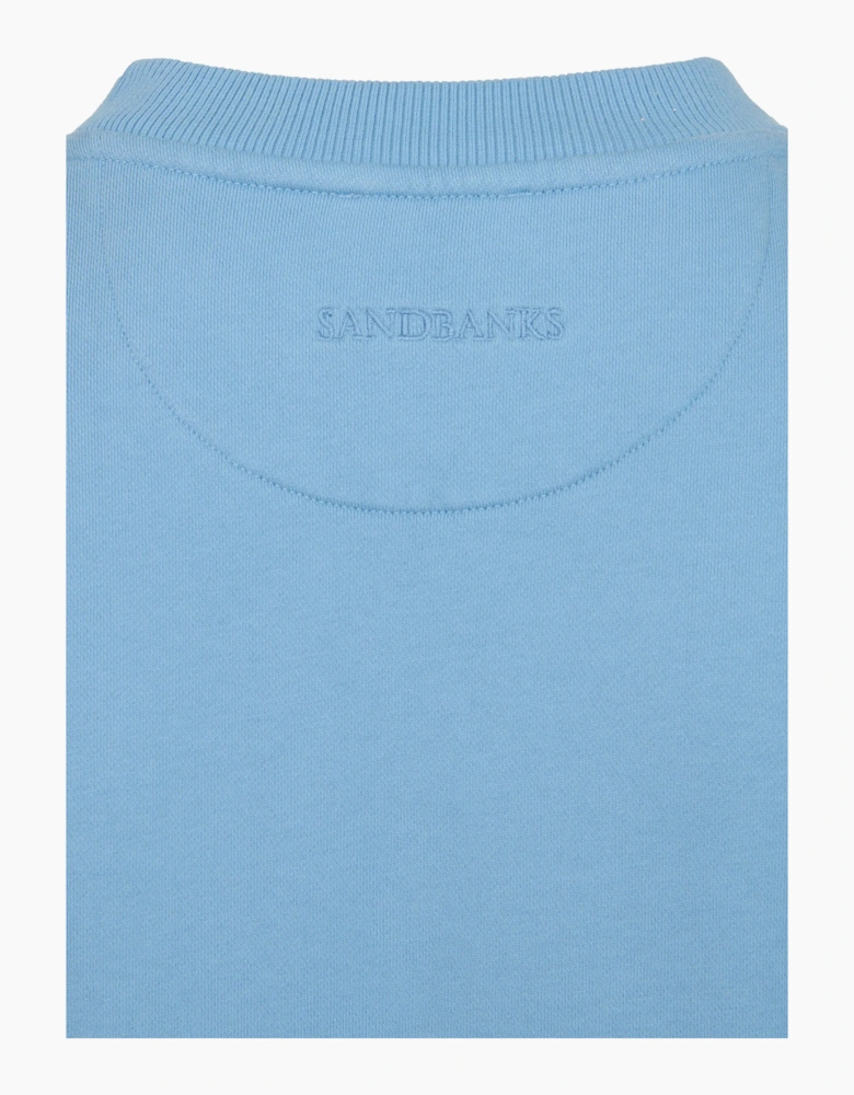BADGE LOGO SWEATSHIRT DUSTY BLUE