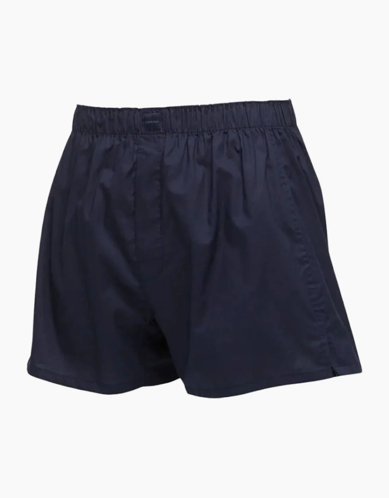 3-Pack Allover Logo Traditional-Fit Boxer Shorts, Black/Red/Blue