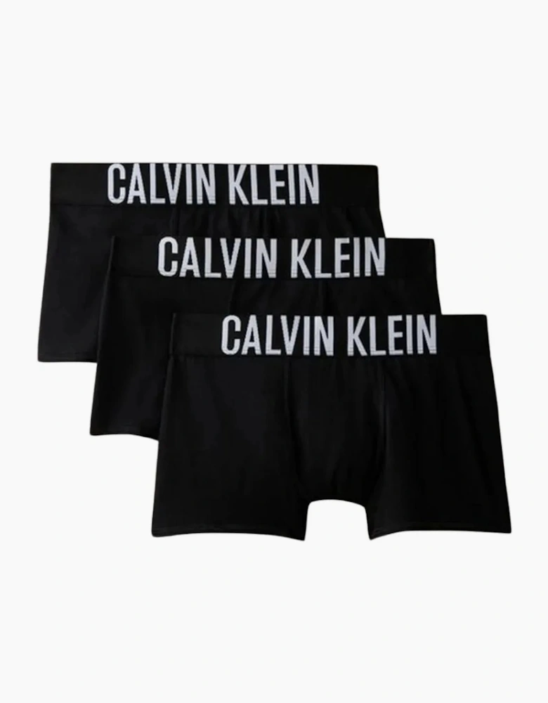Boys 3-Pack Intense Power Boxer Trunks, Black