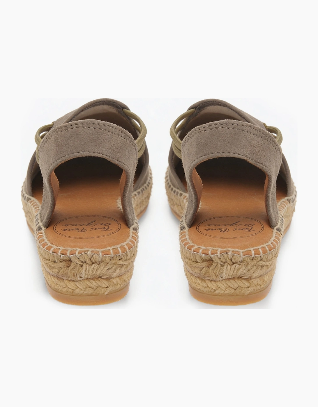 NURIA Womens Slingback Sandals Taupe