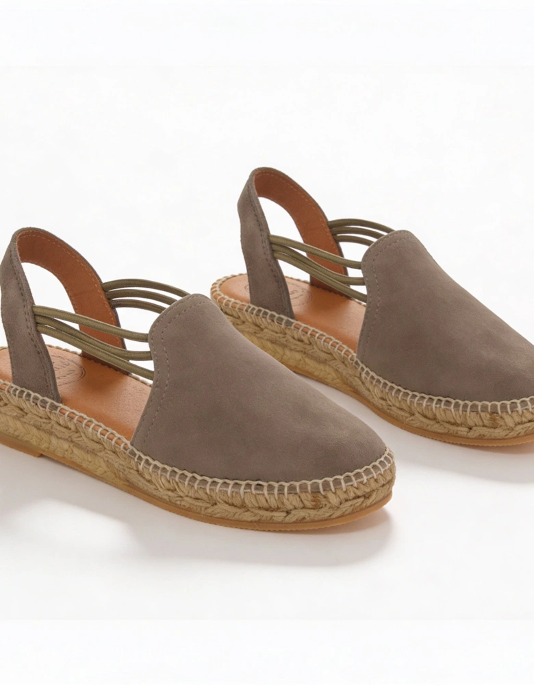 NURIA Womens Slingback Sandals Taupe