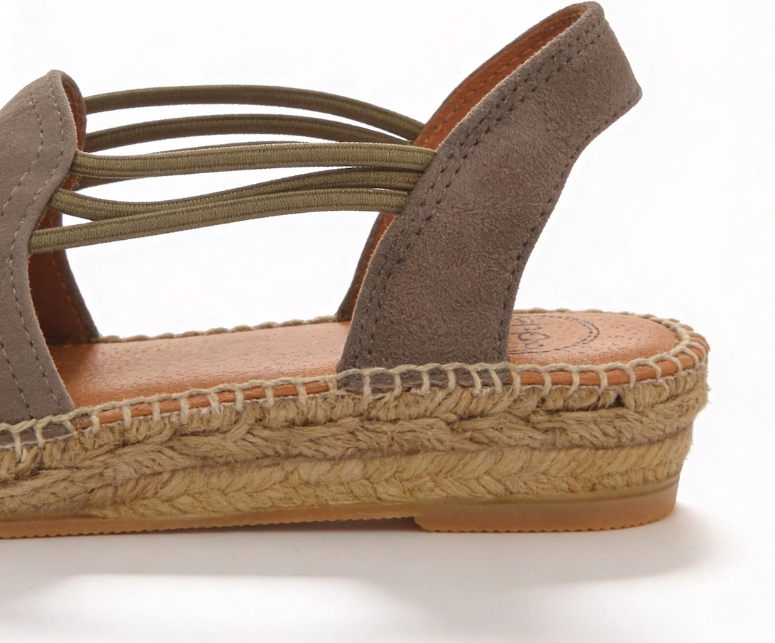 NURIA Womens Slingback Sandals Taupe