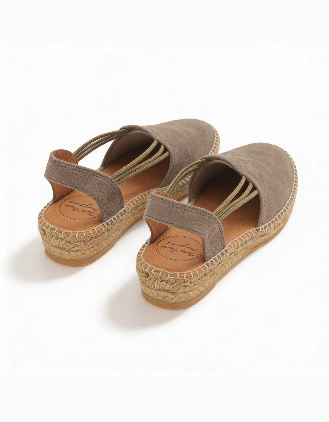 NURIA Womens Slingback Sandals Taupe