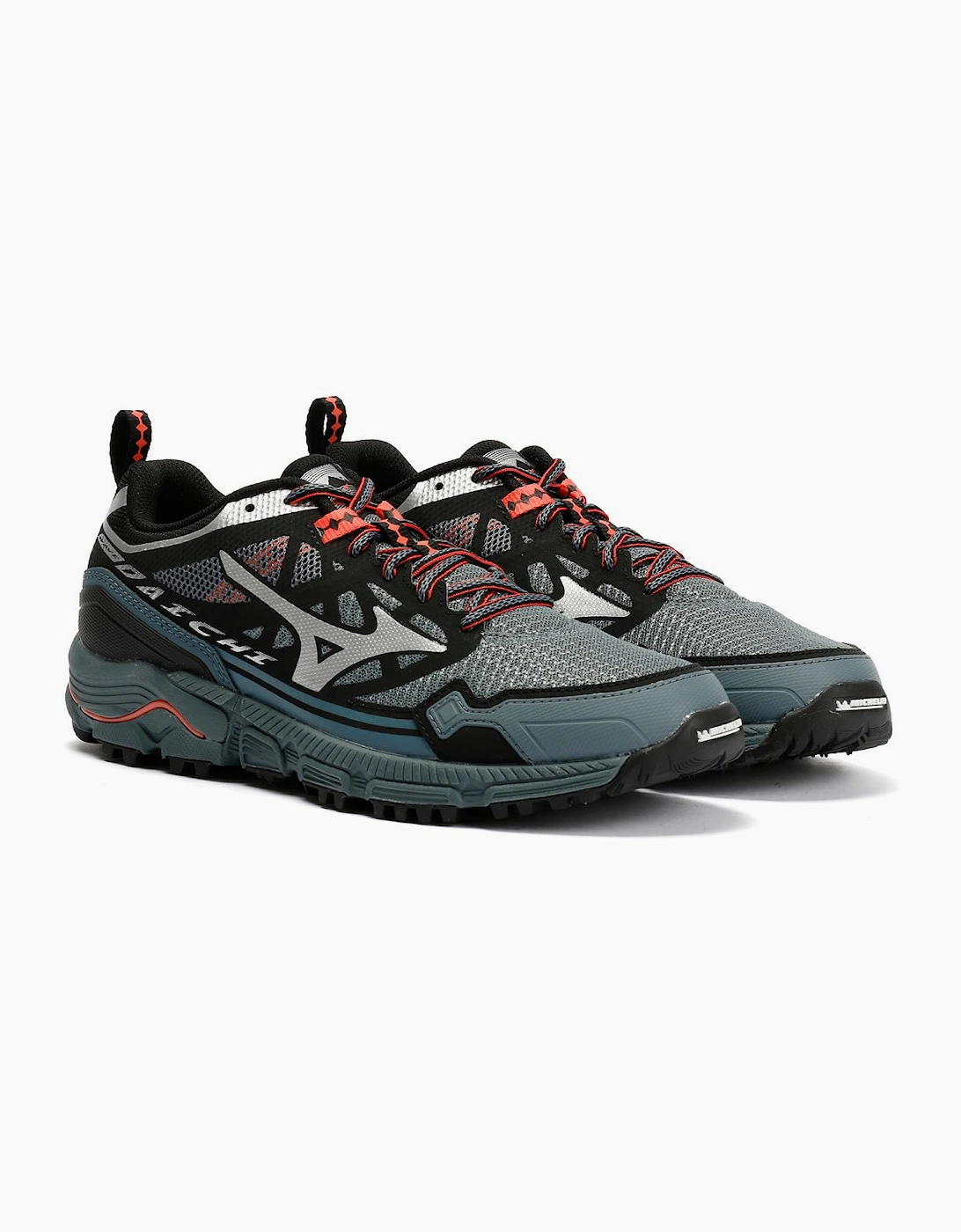 Women's Mizuno Wave Daichi LS Stormy Weather/Silver Trainers - Grey - Size: 5