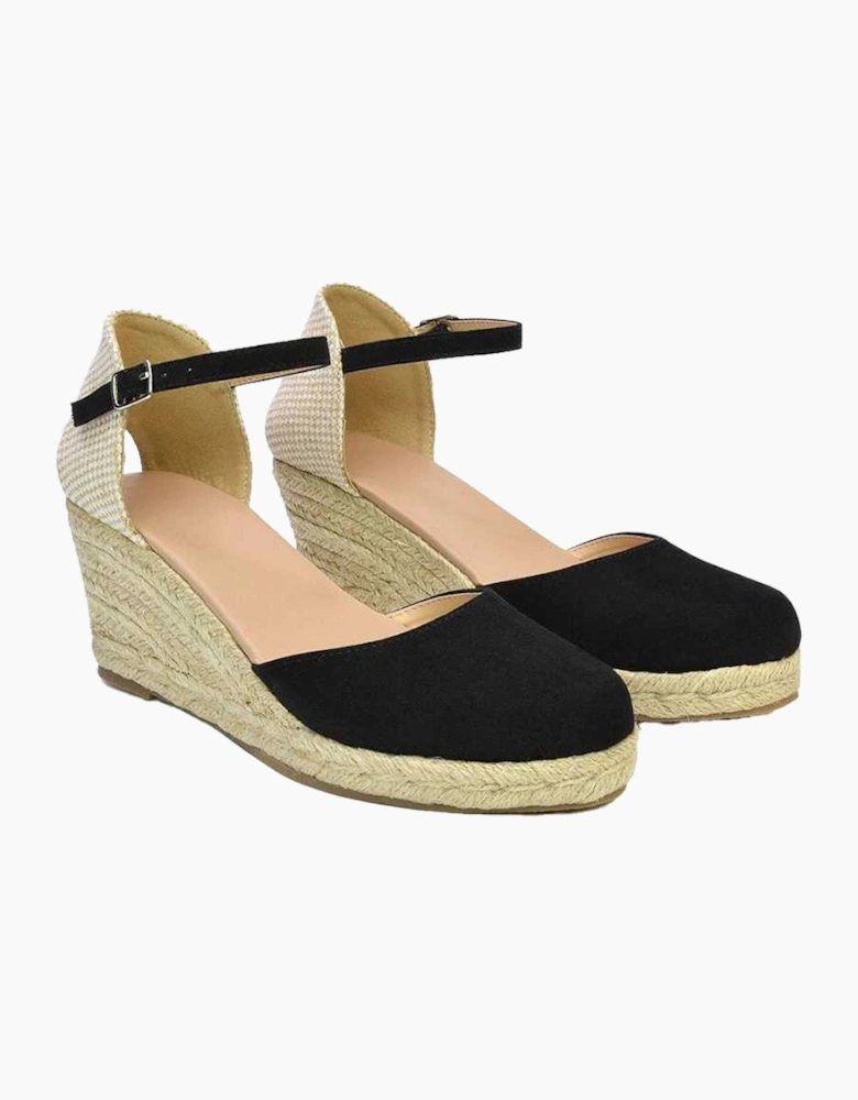 Womens/Ladies Rocky Closed Toe Mid Heel Sandals