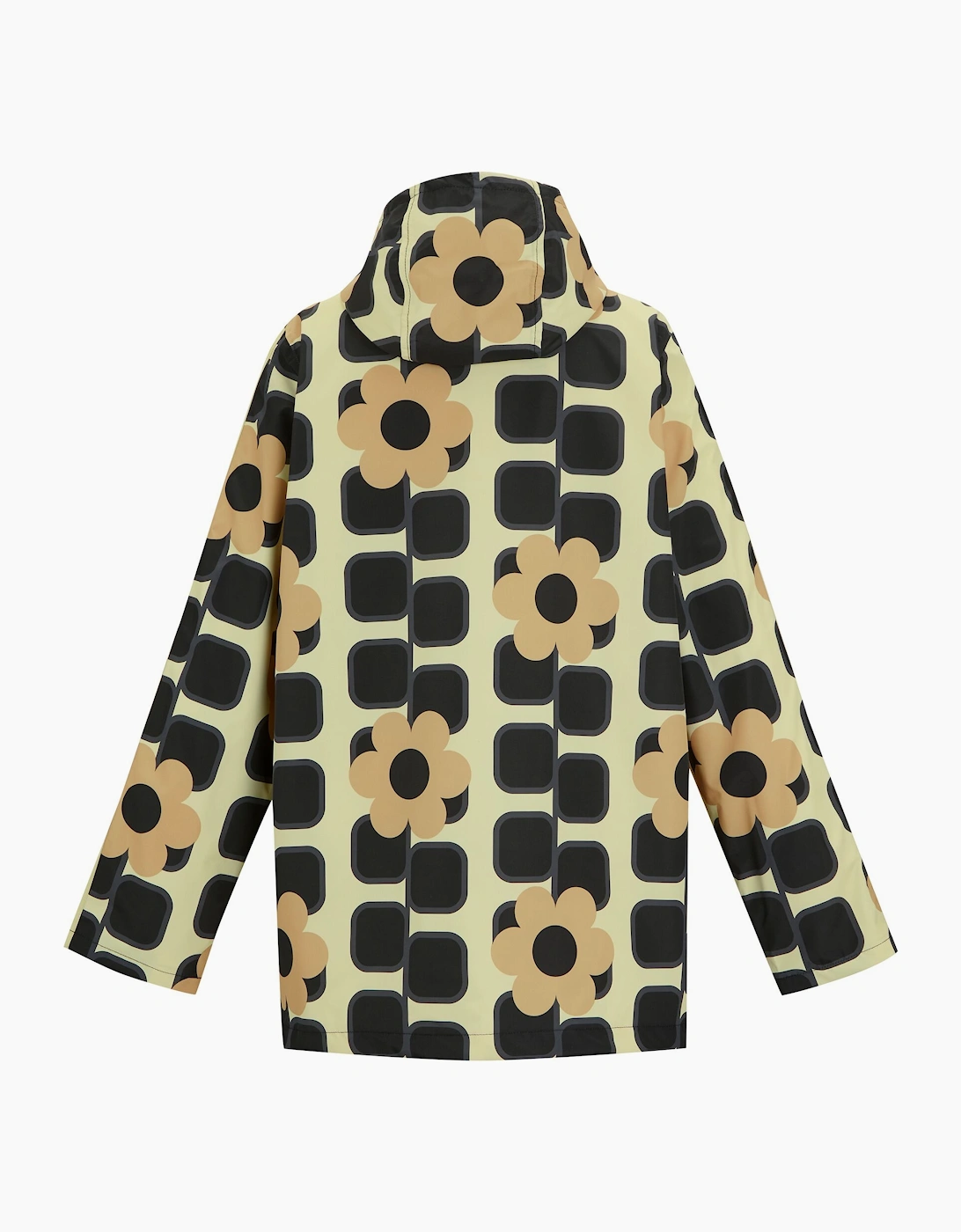Womens/Ladies Orla Kiely Giant Square Flower Mid Length Waterproof Jacket