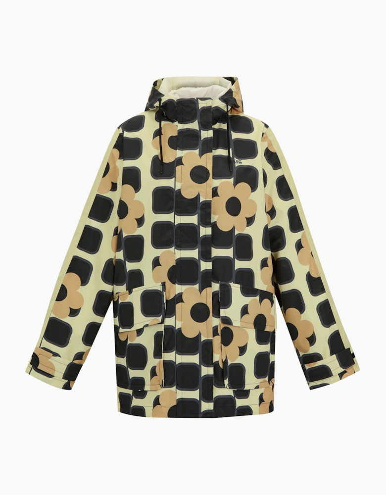 Womens/Ladies Orla Kiely Giant Square Flower Mid Length Waterproof Jacket