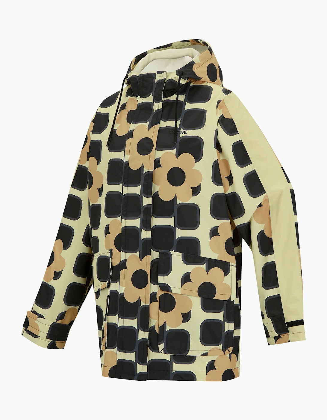 Womens/Ladies Orla Kiely Giant Square Flower Mid Length Waterproof Jacket