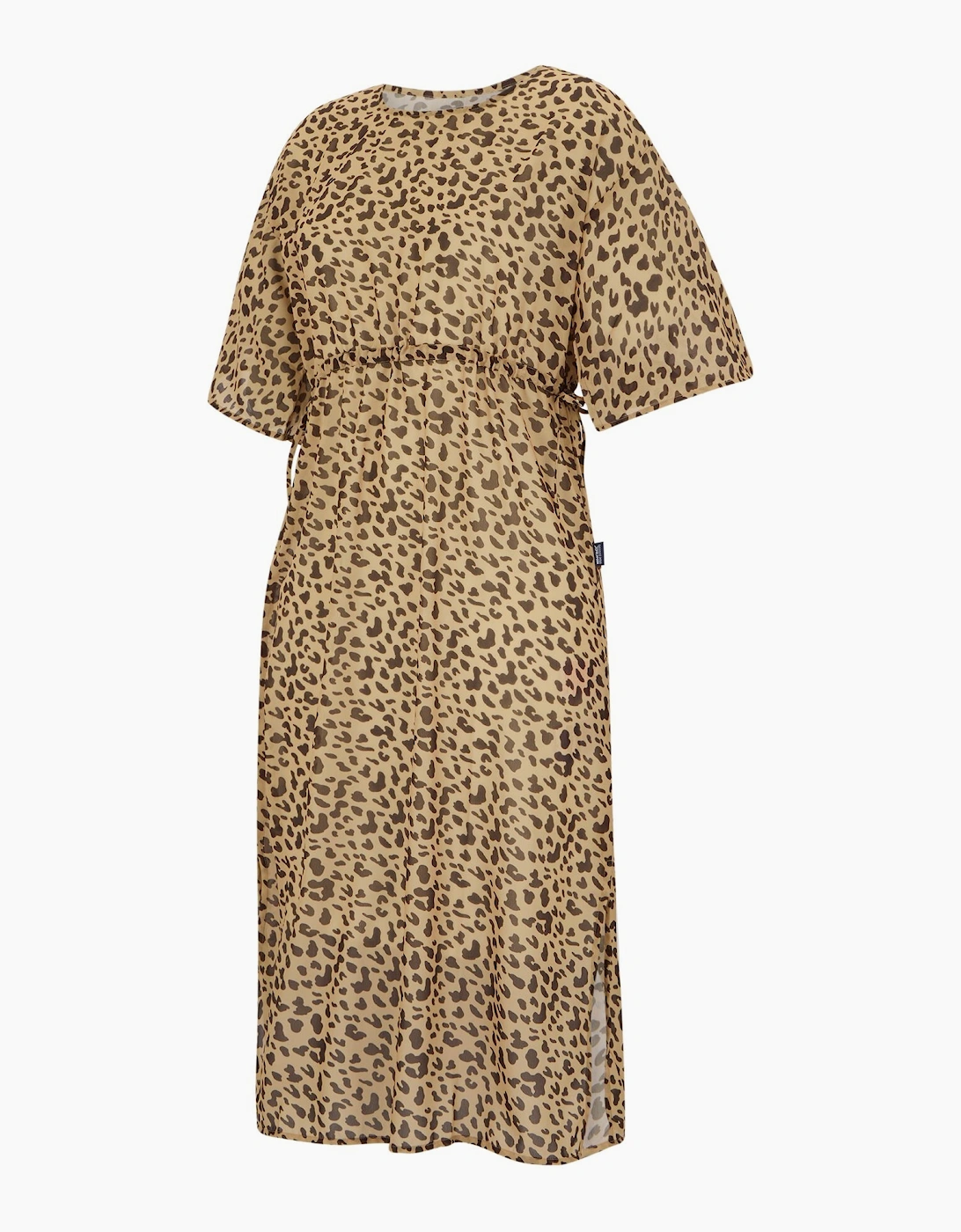 Womens/Ladies Avorno Abstract Leopard Print Kaftan