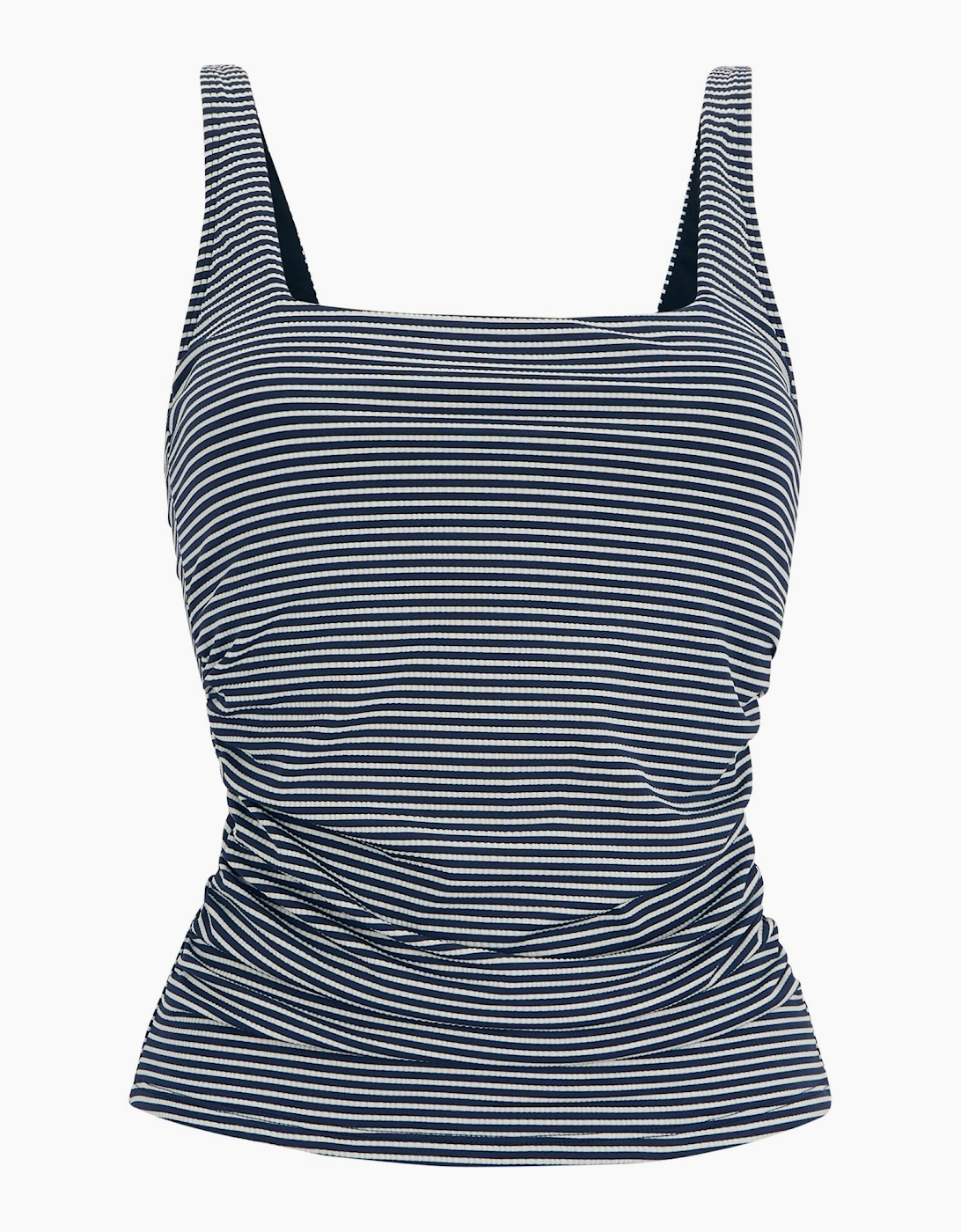 Womens/Ladies Loria Stripe Seersucker Tankini Top, 6 of 5