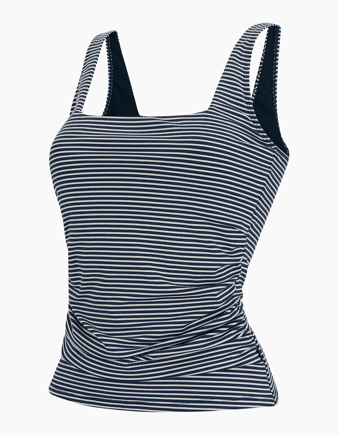 Womens/Ladies Loria Stripe Seersucker Tankini Top