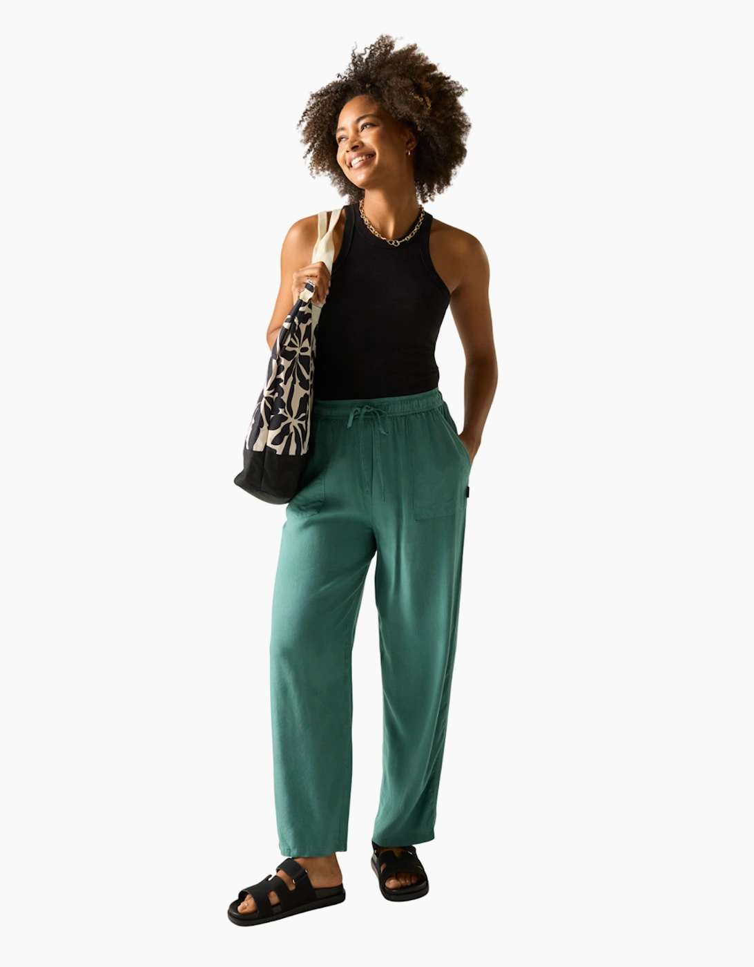 Womens/Ladies Elbrie Plain Trousers