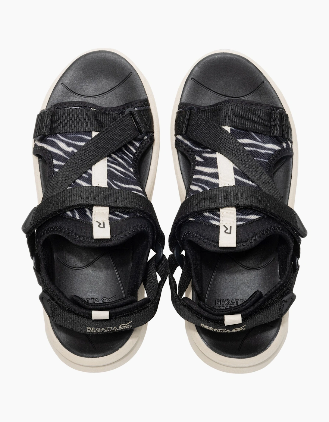 Regatta Womens/Ladies Lito Zebra Print Sandals