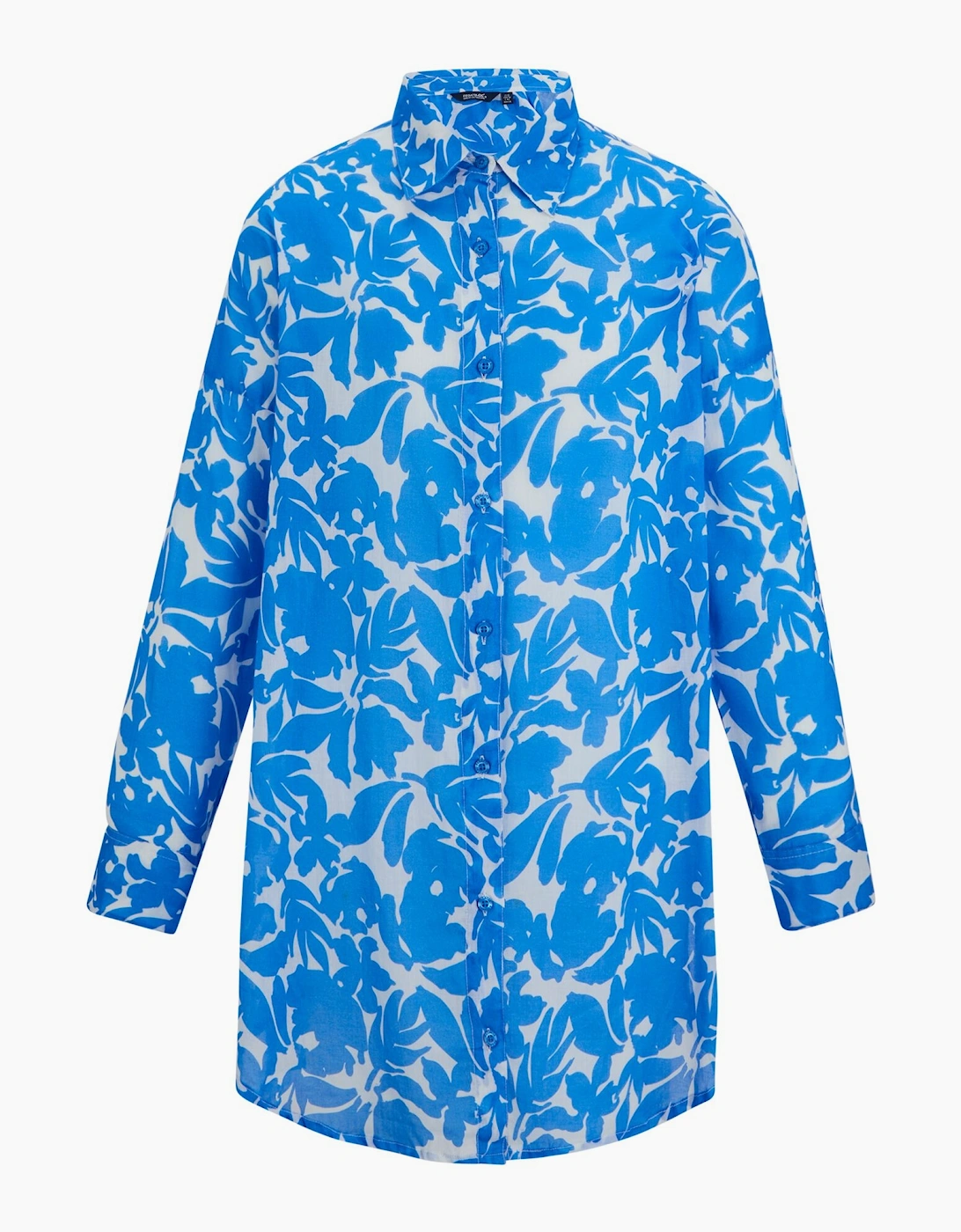 Regatta Women's Blue / Flower Shirt - Size 12 UK