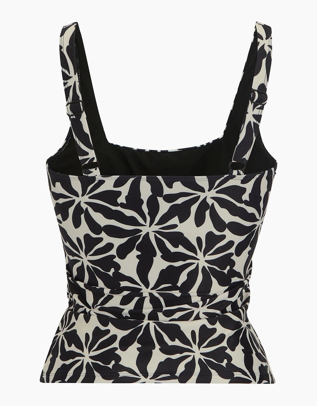Regatta (20 Uk, Black/White) Womens/Ladies Loria Abstract Floral Tankini Top - Image 3