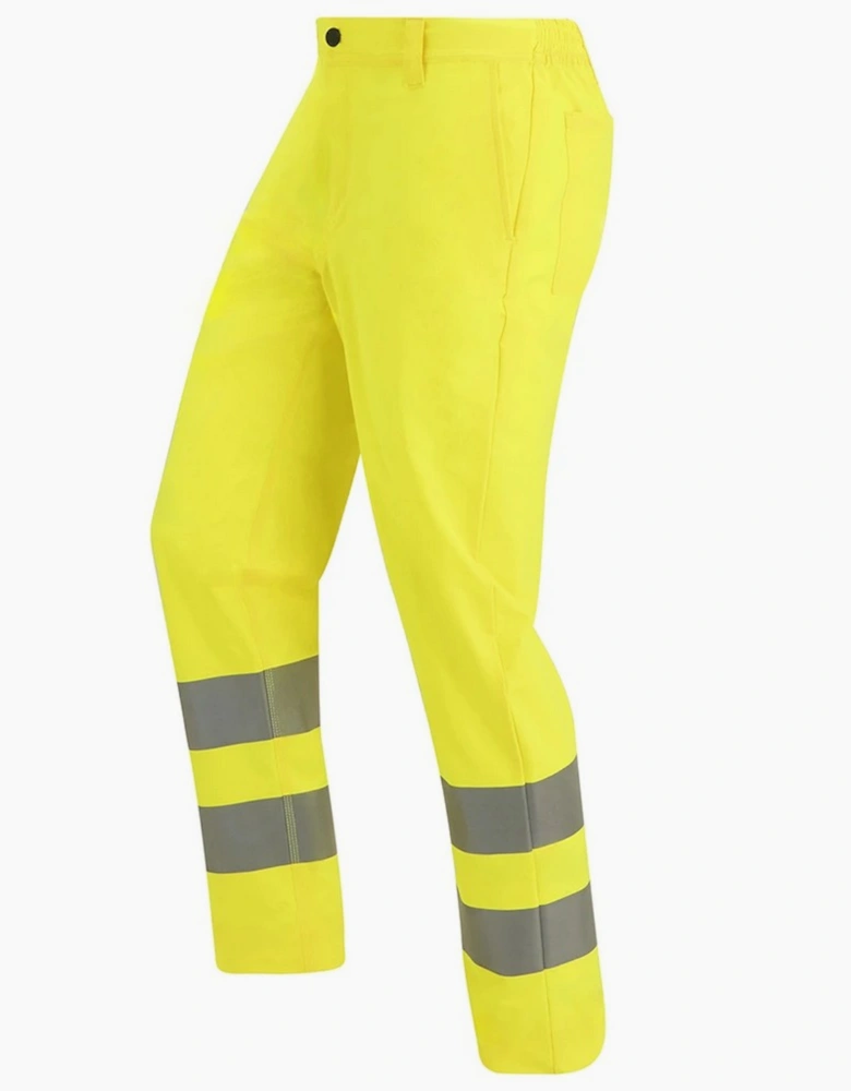 Professional Mens Pro Contract Stretch Hi-Vis Work Trousers