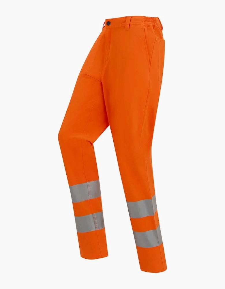 Professional Mens Pro Contract Stretch Hi-Vis Work Trousers