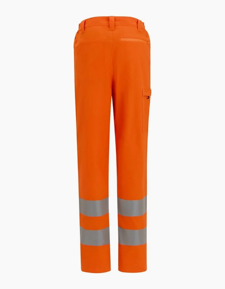 Professional Mens Pro Contract Stretch Hi-Vis Work Trousers