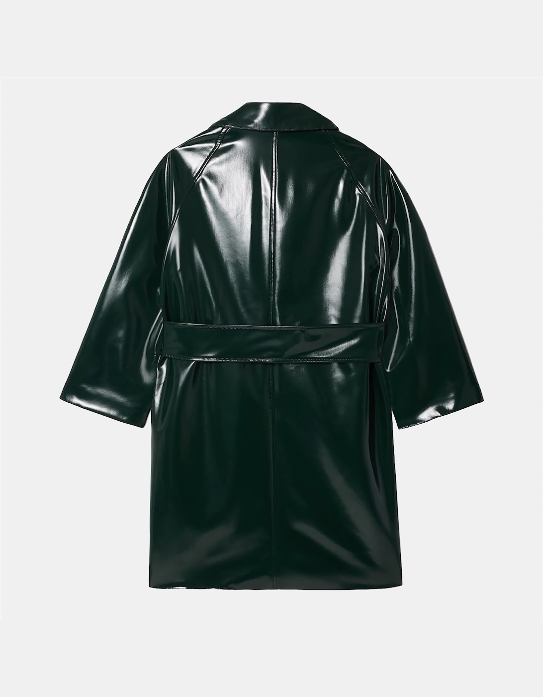 Tailored Collar Vinyl Trench Coat