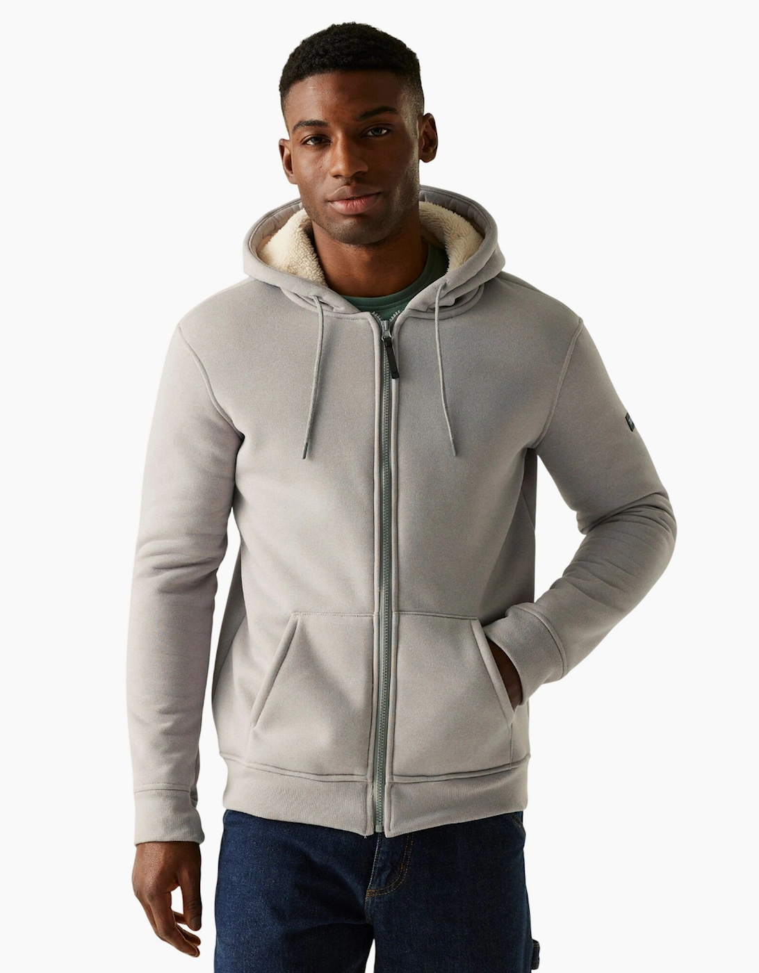 Mens Naddle Fleece Full Zip Hoodie