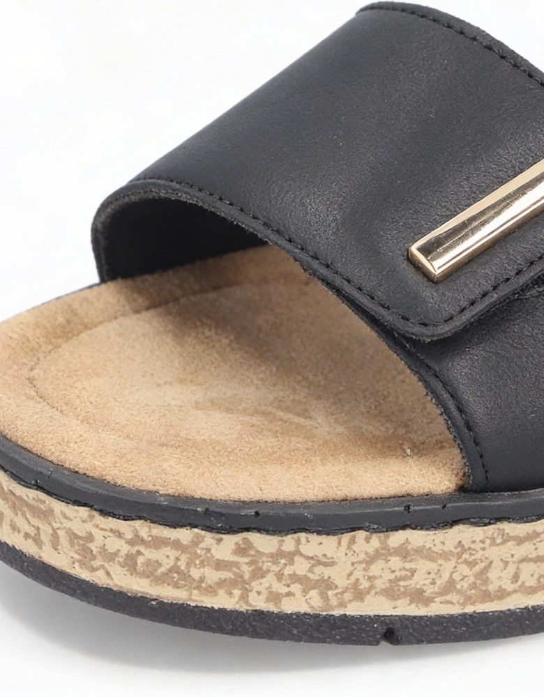 ROSE Womens Wedge Sandals Black