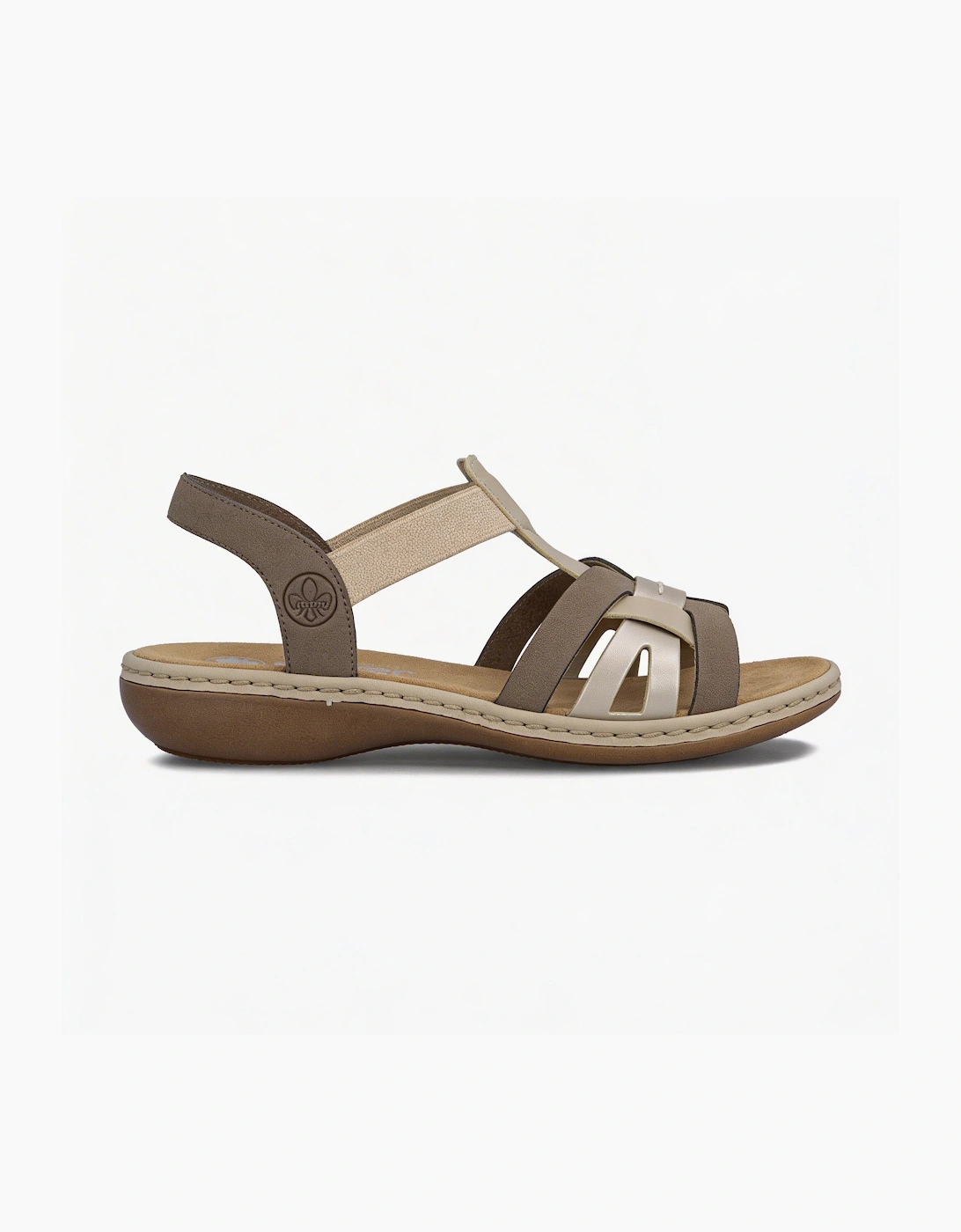 Women's Rieker 65918-64 Womens Slingback Sandals Beige - Cream - Size, 4