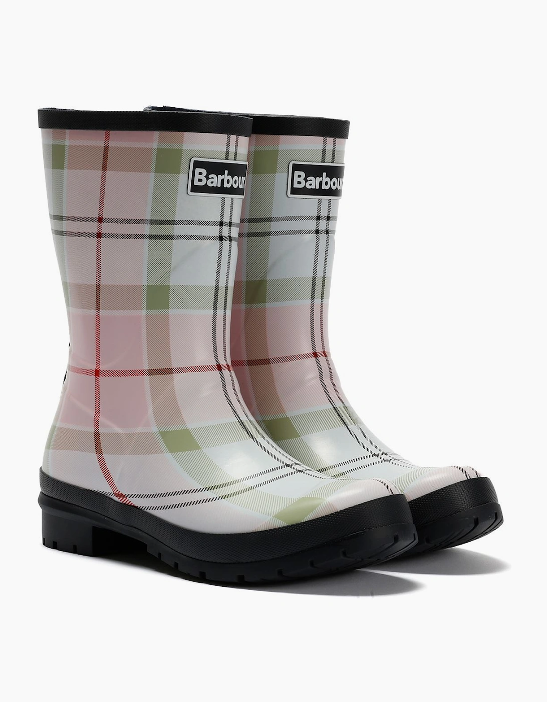 Banbury Mid Cut Women's Cherry Blossom Tartan Wellington Boots, 9 of 8