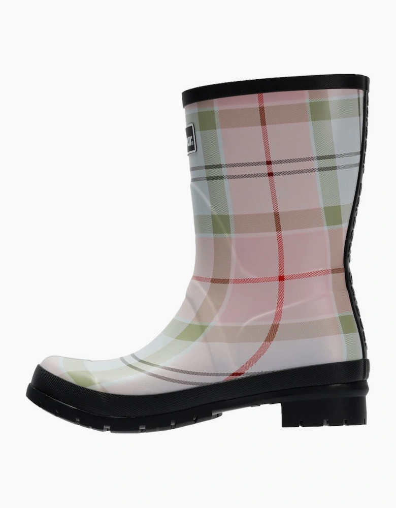 Banbury Mid Cut Women's Cherry Blossom Tartan Wellington Boots
