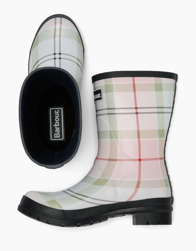 Banbury Mid Cut Women's Cherry Blossom Tartan Wellington Boots