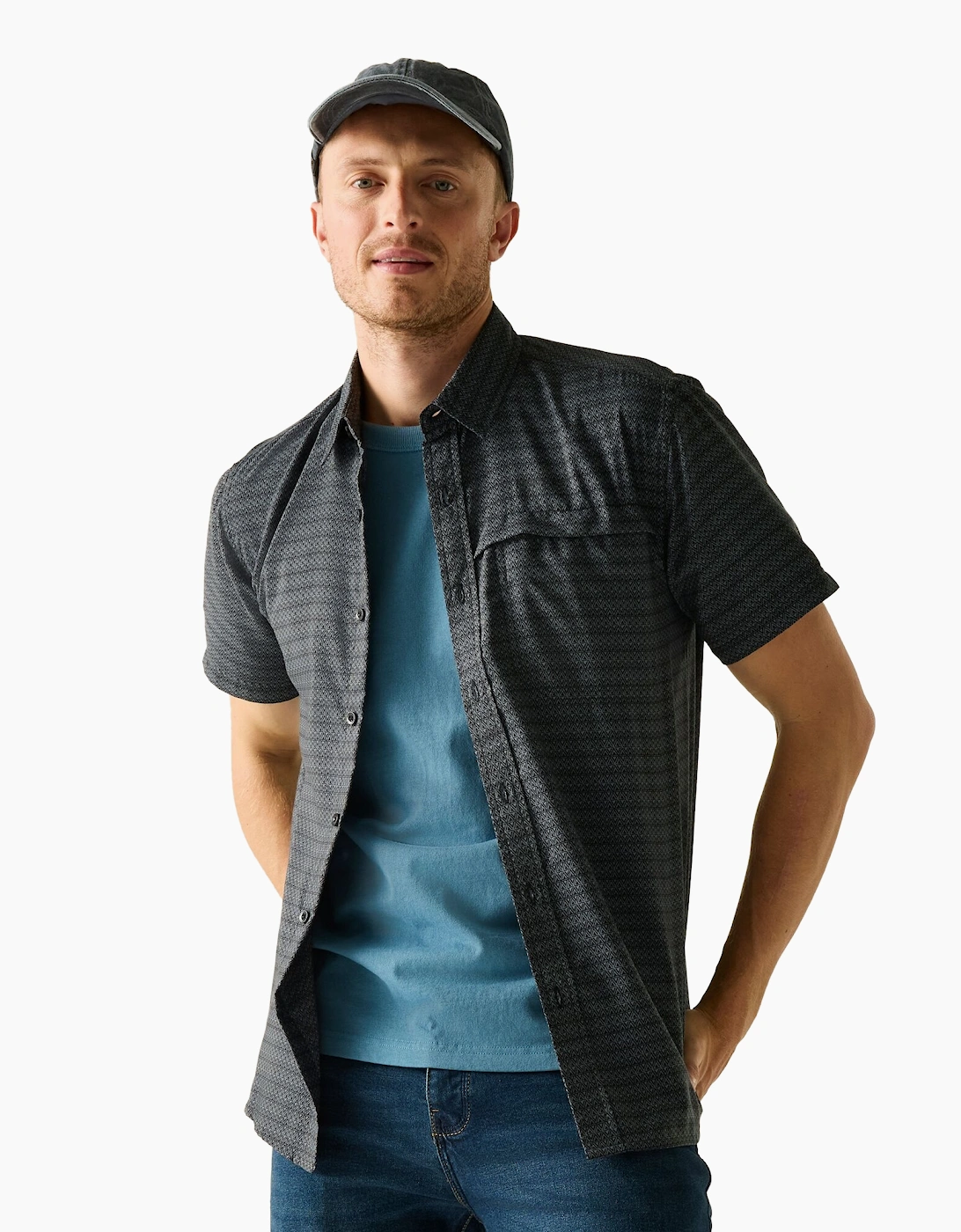 Regatta Mens Mindano Triangle Short-Sleeved Shirt