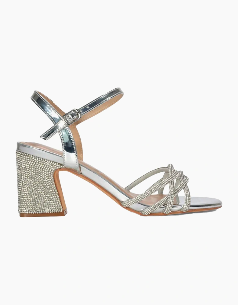 Womens/Ladies Gwen Rhinestone Sandals