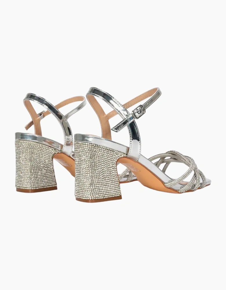 Womens/Ladies Gwen Rhinestone Sandals