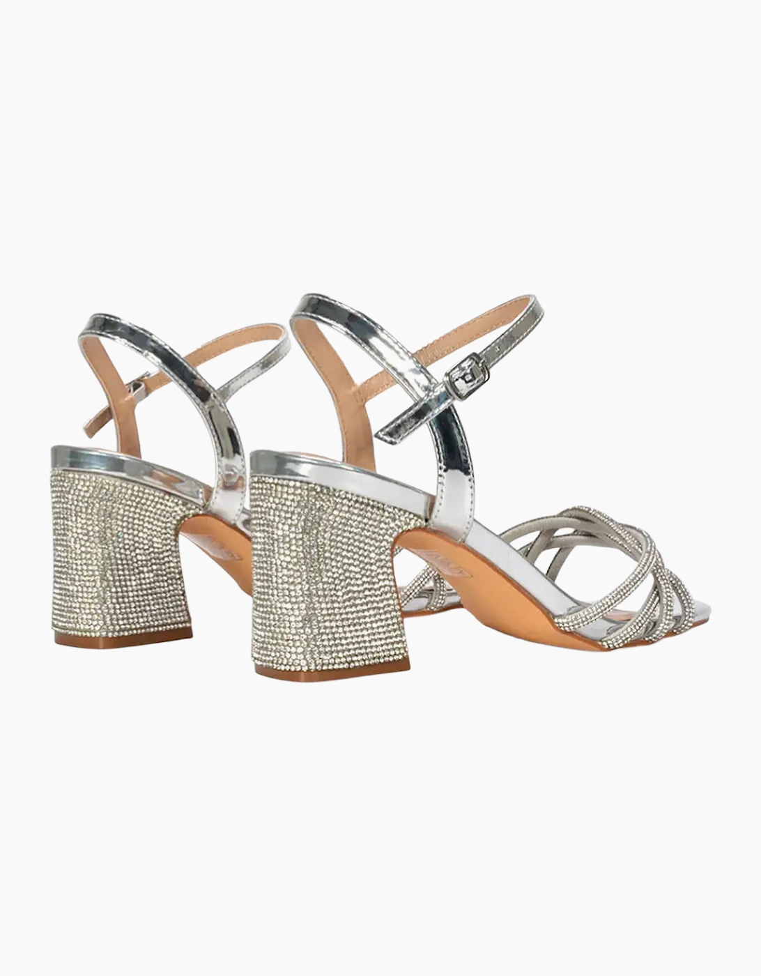 Womens/Ladies Gwen Rhinestone Sandals