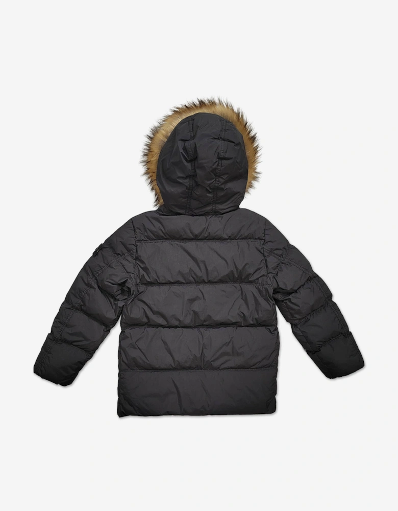 Kids Puffer Jacket in Black