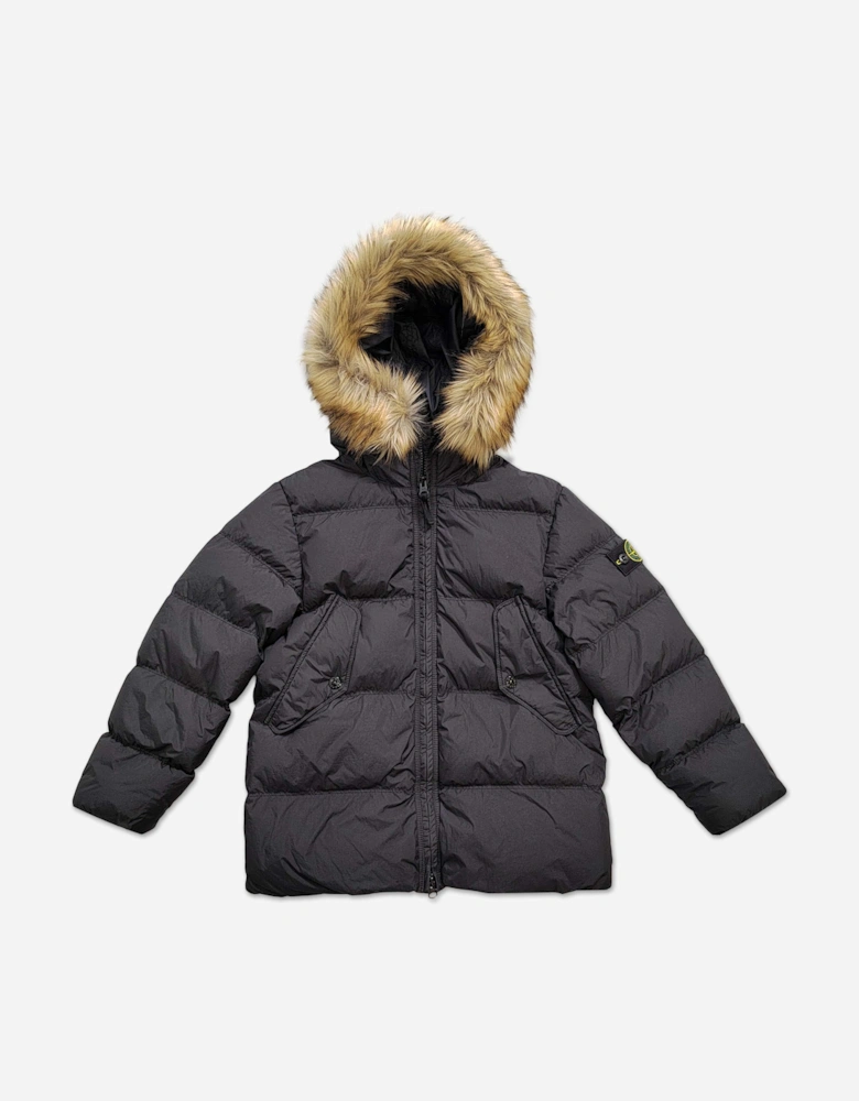 Kids Puffer Jacket in Black