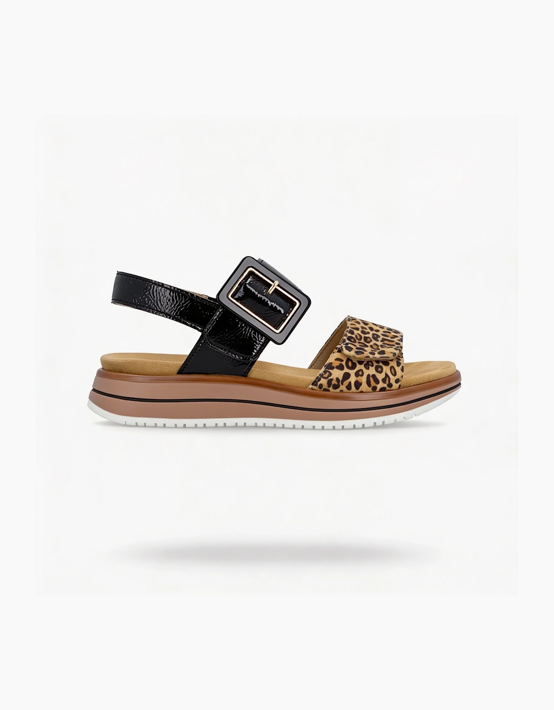 Remonte Women's Remonte D1J53 Womens Ankle Strap Sandals Beige/Black - Multi