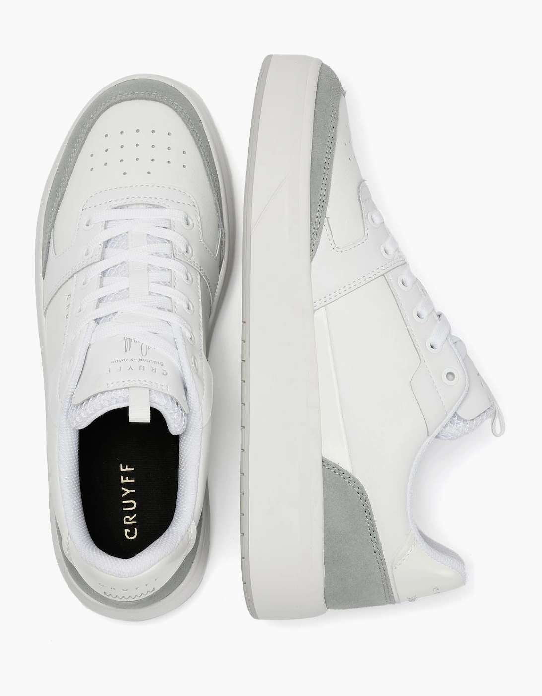 Cruyff Endorsed Pro Men's White/Blue Trainers