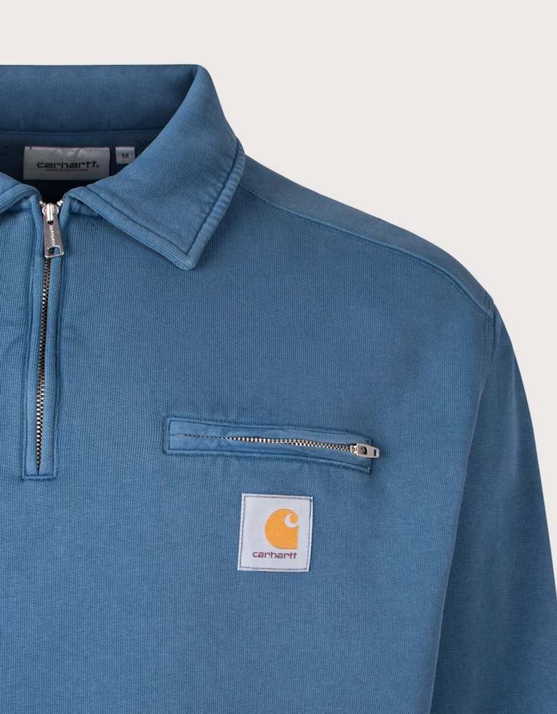 Oversized Half Zip Detroit Sweatshirt