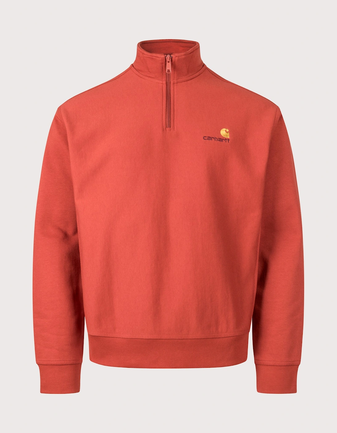 Relaxed Fit Quarter Zip American Script Sweatshirt, 4 of 3