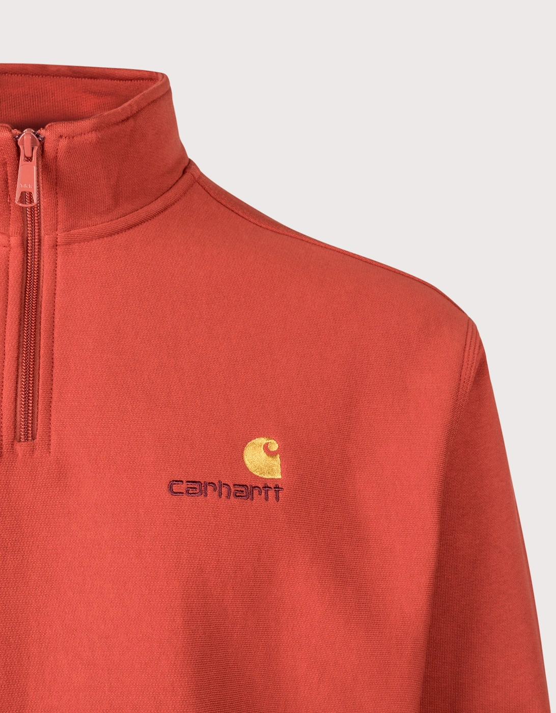 Relaxed Fit Quarter Zip American Script Sweatshirt