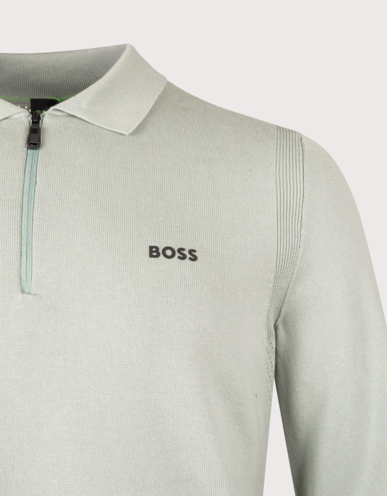 Ever-X Collared Quarter Zip Knit Jumper