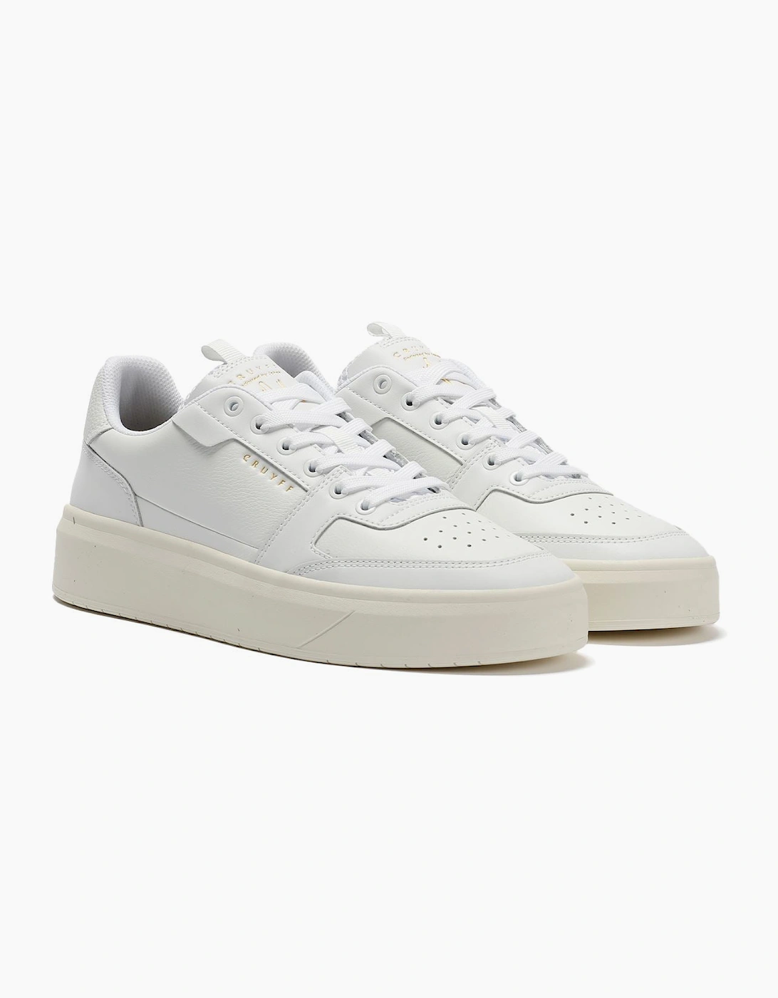 Cruyff Endorsed Pro Men's White Trainers, 9 of 8
