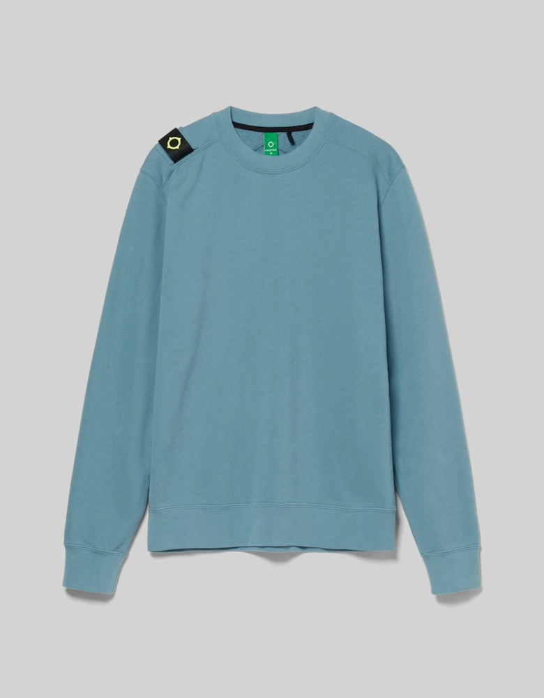 Mastrum Crew Neck Sweatshirt - Aegean Blue