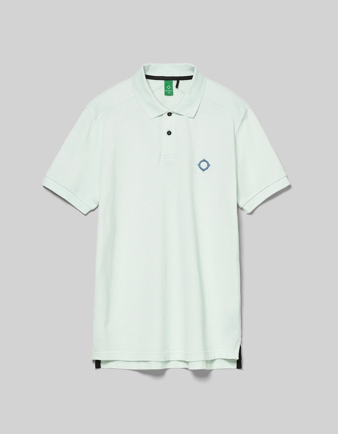 Ma.Strum Ma.Strum Men's Mastrum Pique Polo Shirt - Frost - Blue